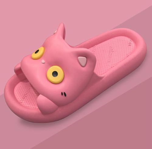 Cute Slippers Shower Shoes for Women Bathroom Sandals Non-Slip Cartoon Cat House Shoes Indoor Outdoor Summer Slippers Slides4