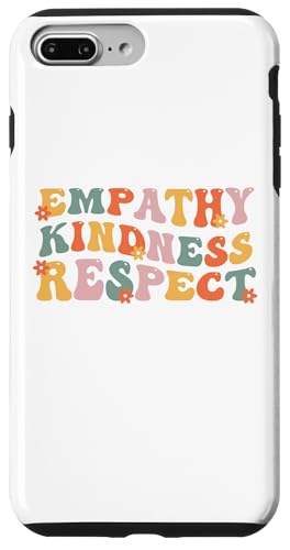 Empathy Kindness Respect Retro Wavy Hippie �X�}�z�P�[�X iPhone 7 Plus/8 Plus �p