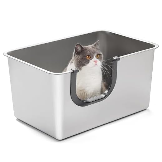 Extra Large Stainless Steel Cat Litter Box