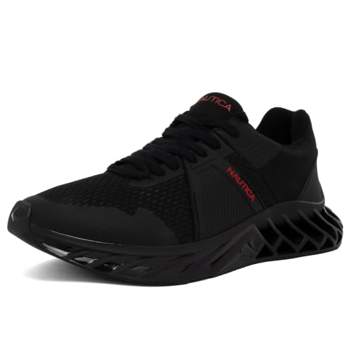 Image of Nautica Men's Casual Fashion Sneakers - Lightweight Lace-Up Athletic Walking Shoes for Gym & Tennis, Comfortable