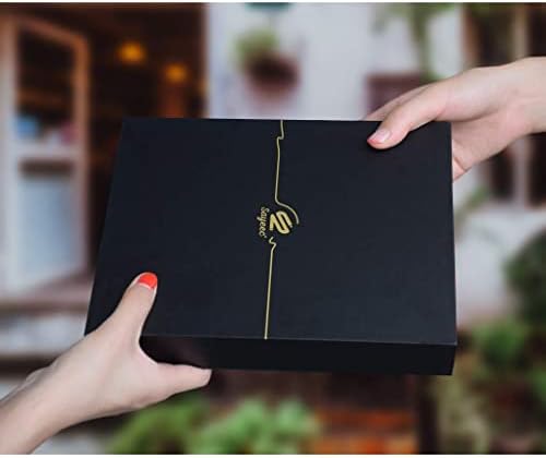 SAYEEC A5 Classic Vintage Soft Faux Leather 360 Sheets Double Side Lined Paper Notebook Journal for Fountain Pen Writting Great Gift for Anniversary/Birthday/Christmas/Holiday