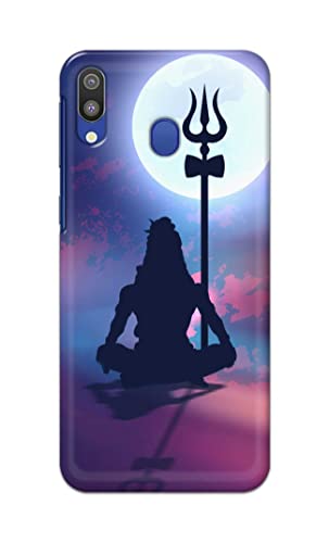Image of Printed Hard Back Cover Case for Samsung Galaxy M20 Back Cover (Lord Shiva) -1302