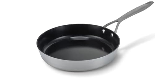 Brabantia Dusk - Sartén antiadherente (24 cm, aluminio 100% reciclado, doble capa de cerámica, sin PFAS, incluye todas las luces de inducción