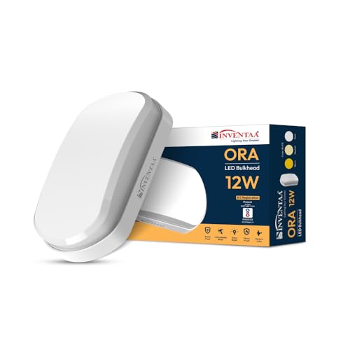 Image of INVENTAA ORA Waterproof LED Outdoor Wall Light for Balcony, Home, Terrace | Bulkhead Lamp Holder (Natural White)