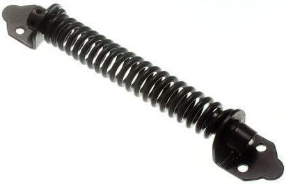 Gate Spring Closer Adjustable Tensioner 200Mm 8 Inch Black + Fixings