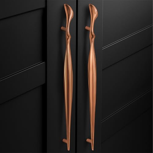 Image of Plantex Cabinet Handle /Kitchen Cabinet Door Handle /Wardrobe /288 mm Cupboard Handle /Door Pull-Push Handle for Home /Office - Pack of 2 (Rose Gold)