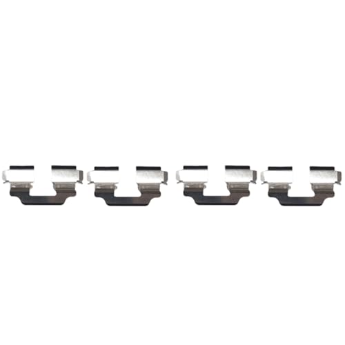 Image of Detroit Axle - Rear Brake Pads for Fiat 2014-2020 500L Ceramic Brake Pads with Hardware 2015 2016 2017 2018 2019 Replacement