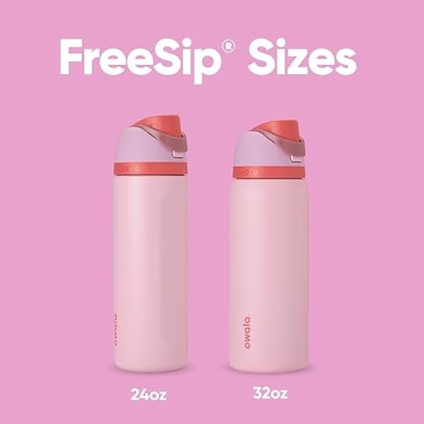 Owala FreeSip термобутылка из нержавеющей стали с соломинкой для занятий спортом и путешествий спортивная бутылка для воды без БФА 900 мл розового цвета Angel Food Cake