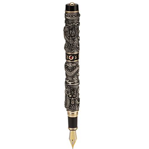 Stylo plume dragon Jinhao avec perle une écriture de luxe en métal sculpté