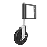 Nuestras ruedas para puerta están fabricadas con metal y caucho de primera calidad, que absorben los impactos y son resistentes al desgaste. Su tamaño de 10 cm facilita la apertura y el cierre de puertas grandes y pesadas.