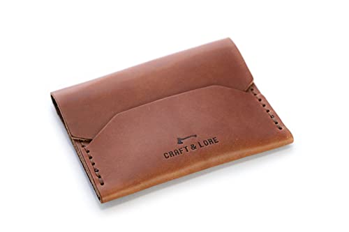 Enfold Fullsize Wallet, Handmade thick leather USA Handmade Idaho