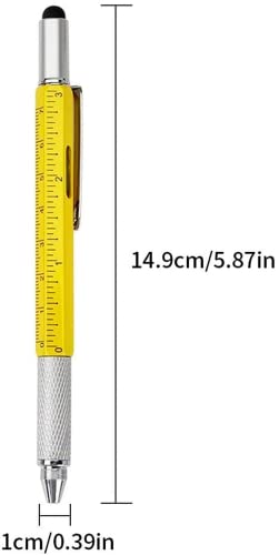 Penna multiuso 6 in 1 in metallo con righello
