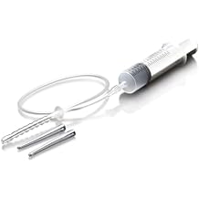 CLEANSTREAM 150mL Syringe w/ Attachments for Beginners, Men, Women, Couples. Fluid Syringe and Three Tapered Tips. Silicone Tube. 5 Pieces, Clear.