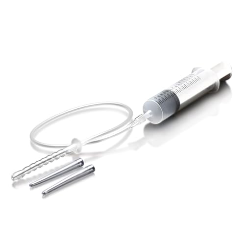 CLEANSTREAM 150mL Syringe w/ Attachments for Beginners Men Women & Couples. Fluid Syringe and Three Tapered Tips. Silicone Tube. 5 Pieces Clear.