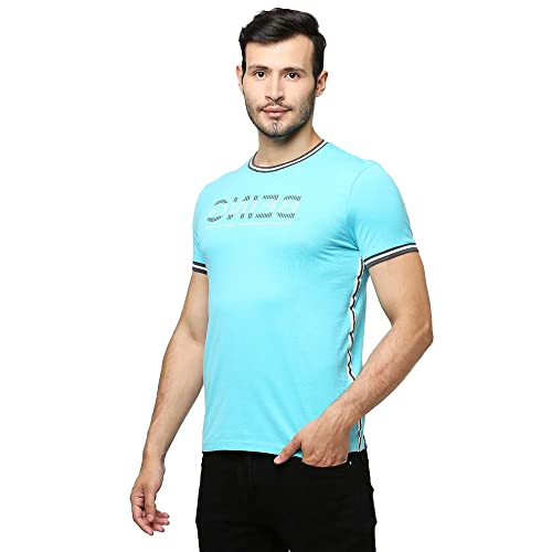 Image of Being Human Scuba Blue Regular Fit Round Neck Men's T-Shirt Clothing