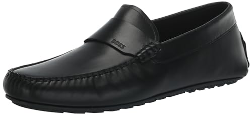 Image of BOSS Men's Smooth Leather Slip on Drivers