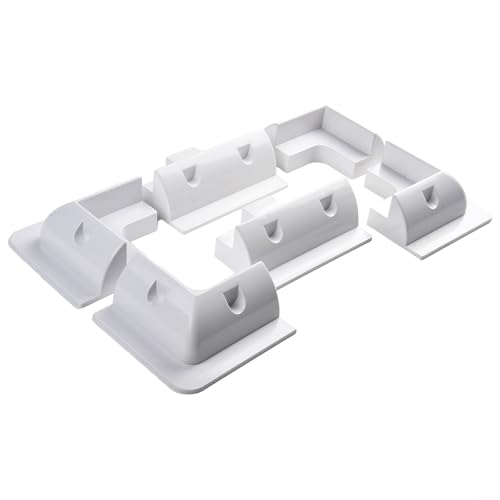 ABS kunststof zonnepaneel hoekbeugels UV-bestendige set (wit)
