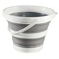 Collapsible Bucket 1.3 Gallon 5L Water Bucket for Cleaning Foldable Portable Plastic Mop Bucket with Handles Indoor Household Outdoor Car Wash Camping Fishing