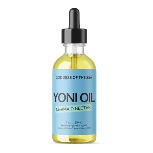 Mermaid Yoni Oil – pH Balance Feminine Wash – Natural Ingredients Feminine Care Daily Oil Great for Odor, Razor Bumps, Dryness, Yeast, BV – Premium Glass Bottle with Dropper (1 oz)