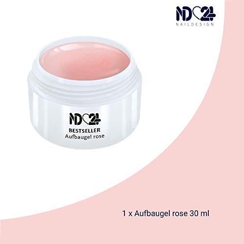 Aufbau-Gel Rosa Dickviskos - Uv Nagelgel - Made in Germany (30ml) – Bild 3