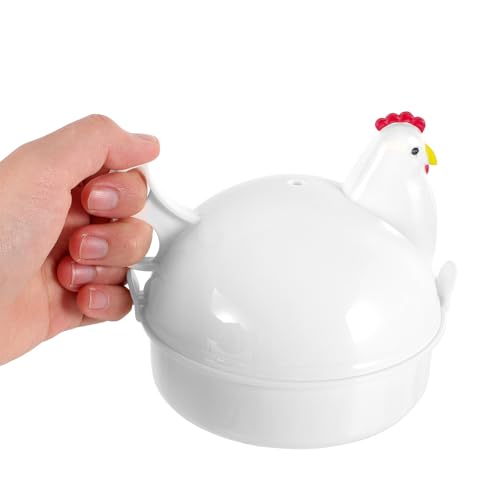 Molde para cocinar huevos en microondas antiadherente y rápido, juego de 2 piezas 5
