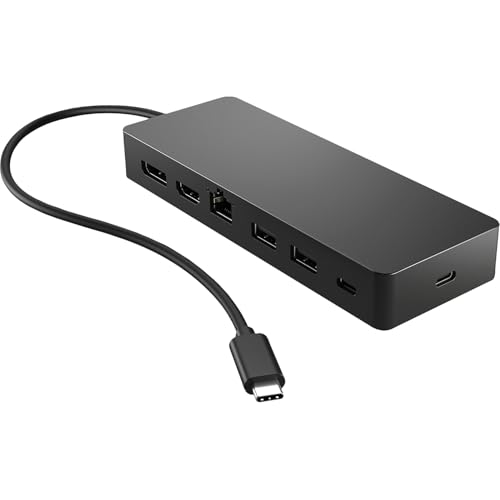HP Concentrateur multiport USB-C Universel avec ports HDMI et USB pour PC portable