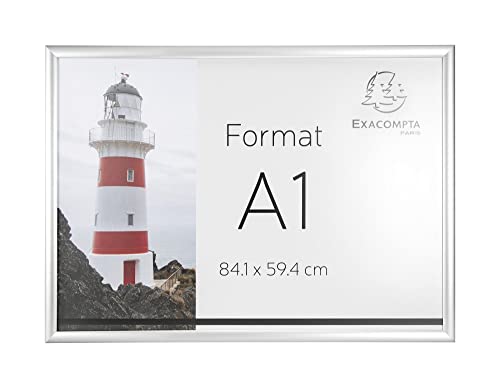 Cadre A1 Exacompta en aluminium anodisé et cristal de haute qualité