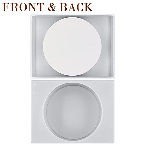 Funshowcase Round Disc Silicone Mold Tray Shape Size 5.3X5.3X1.9Inch Large #TOP2