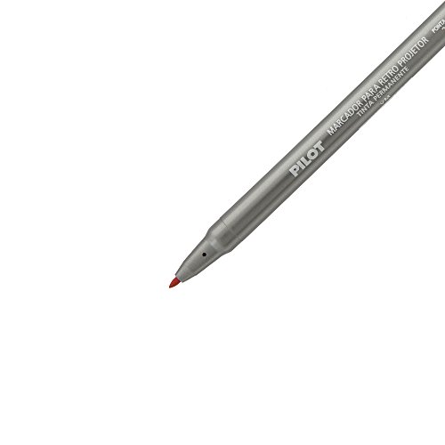 Caneta Retroprojetor x 12 Unidades, Pilot, 1430007VM, Vermelho