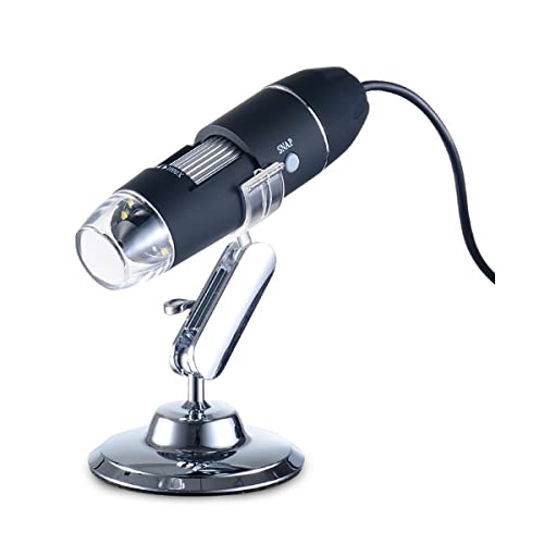 Microscope 1600X/1000X/500X 8 LED Digital Microscope USB Magnifier Electronic Stereo USB Tools Magnifier(1600X)
