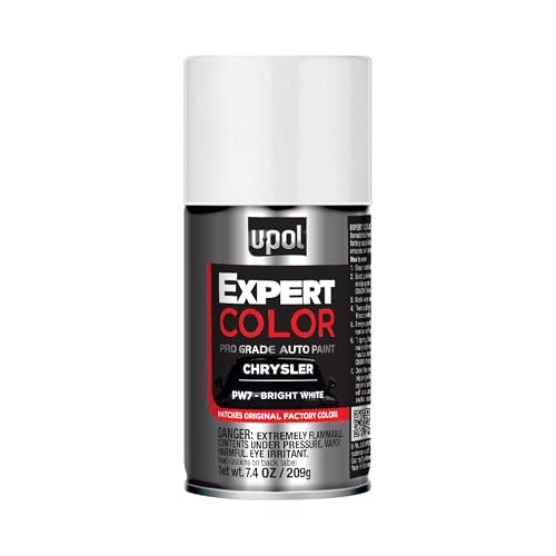 U-POL Expert Color, For Chrysler PW7, Automotive Spray Paint, Professional Grade, Long-Lasting, Easy-To-Use, Stone White