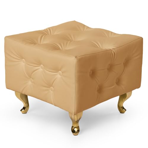 MG Design Puf tapizado Beige 50 x 50 cm