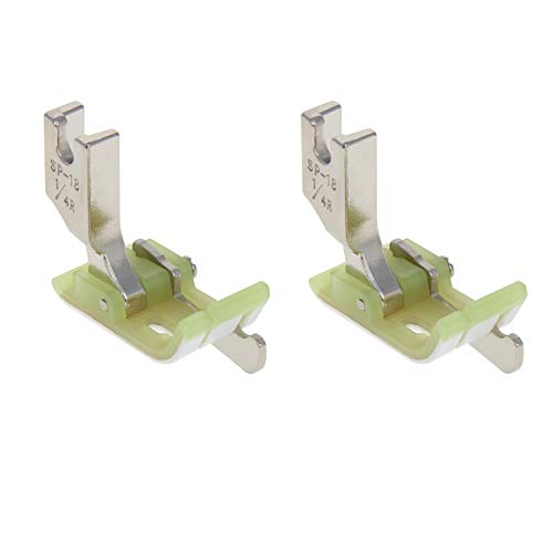 Othmro 2 Piezas Pie Prensatela 1/4" para Máquina de Coser miniatura 1