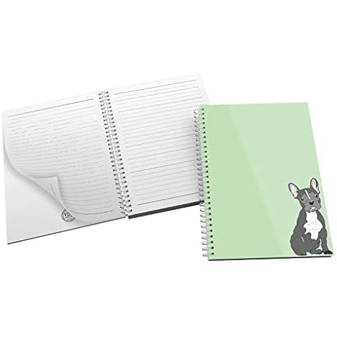 Cute French Bulldog Design Notebook by The Victorian Printing Co Cover