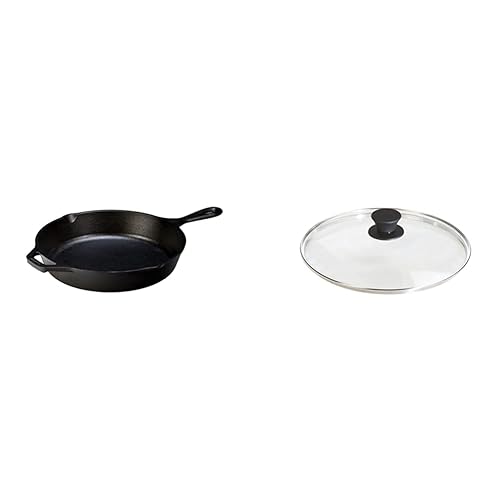 Lodge L8SK3 10-1/4-Inch Pre-Seasoned Skillet & Manufacturing Company GL10 Tempered