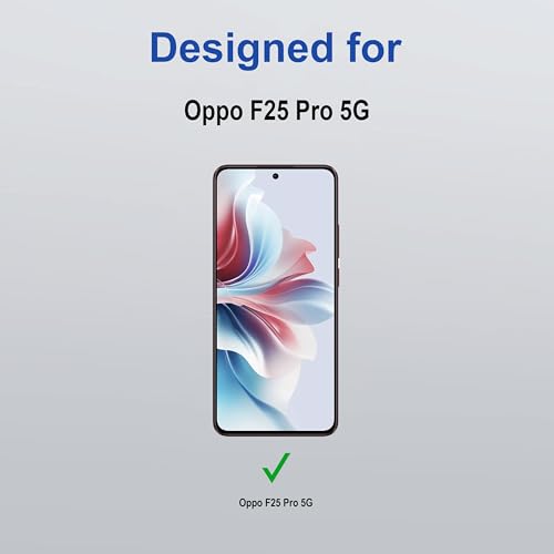 Image of ZAP CASE HD Plus Tempered Glass Screen Protector Compatible for Oppo F25 Pro 5G (Black) Edge to Edge Coverage with Easy Installation Kit