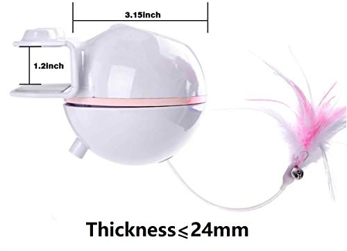 Brinquedo de laser para gatos, 2 em 1, automático, 360 graus, giratório, eletrônico para gatos, gato