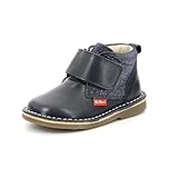  Kickers Tyouk, Boots Fille, Marine Metallise, 24