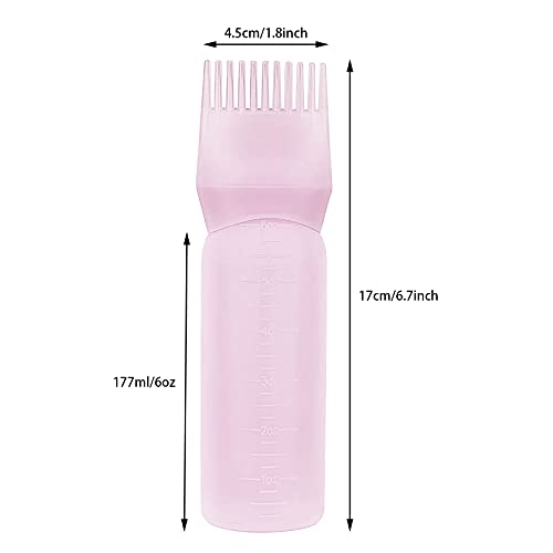 image for Yebeauty Root Comb Applicator Bottle, 6 Ounce Applicator Bottle for Ha