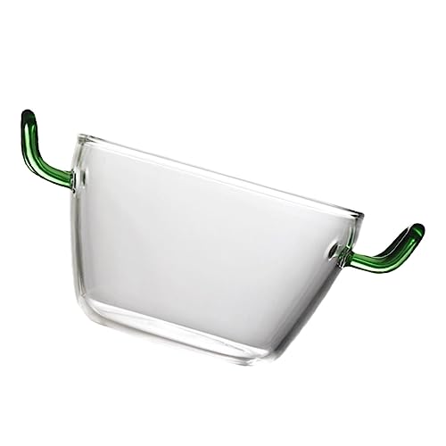 Garneck Dual-Handle Heat-Resistant Extra Large Glass Salad Bowl