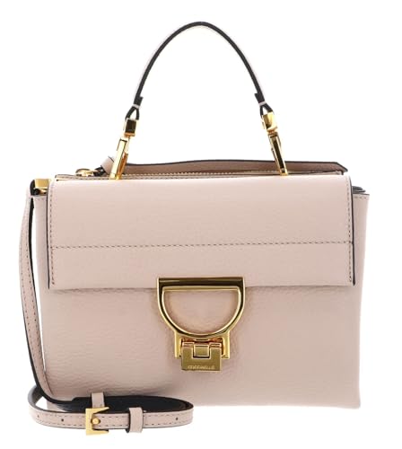 Sac à épaule Coccinelle Arlettis en cuir grainé taupe pour femme
