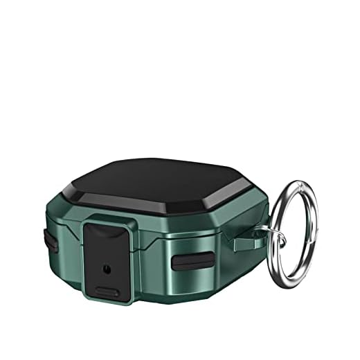 Capa para Galaxy Buds 2 Pro/Galaxy Buds Pro/Galaxy Buds Live/Buds 2 capa com mosquetão, capa protetora à prova de choque de corpo inteiro para fones de ouvido Samsung (verde)