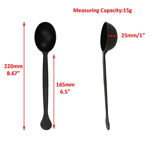 Sydien 6Pcs Plastic Long Handle 15G Coffee Scoop Spoon Measuring Spoon Coffee String Spoons For Coffee Bean Tea Sugar Milk Powder #TOP4