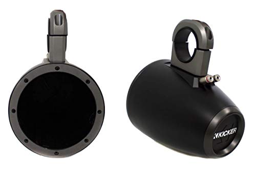 Kicker 12KMTES Tower Enclosure for 6.5-inch Marine Speakers (Pair)