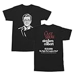 Dorluksy The Last Show with Stephen Colbert 2026 Two Sided Unisex T-Shirt (Black, 3X-Large)