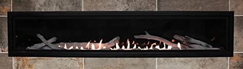 Empire LS60DF Ceramic Fiber 6-Piece Log Set with Rocks