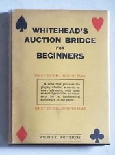 Hardcover Whitehead's Auction Bridge for Beginners Book