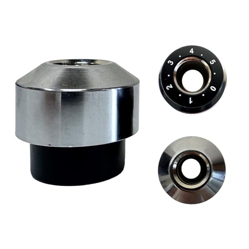 Turntable Counterweight with Adjustment Dial, Chrome and Black, Compatible with LP45B Models