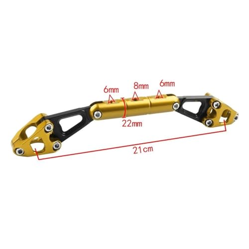 Barre de support de guidon rigide PCX150 aluminium anodisé noir
