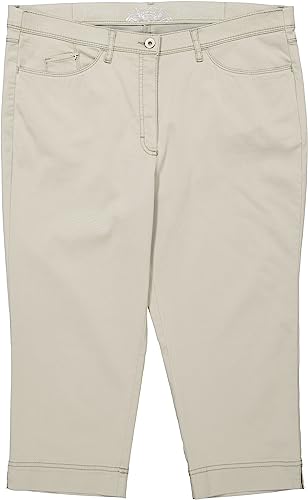 Raphaela by Brax Damen Laura Capri Super Slim Hose Zauberbund Farbe: Khaki (as3, Numeric, Numeric_46, Regular, Regular)